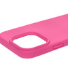 Silikonowe etui Bizon Soft Case do iPhone 16 Pro, fuksja