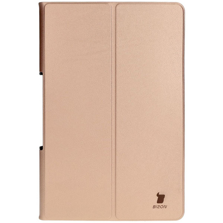 Etui z klapką Bizon Case Tab Croc do Lenovo Tab Plus 11.5" 2024, różówozłote