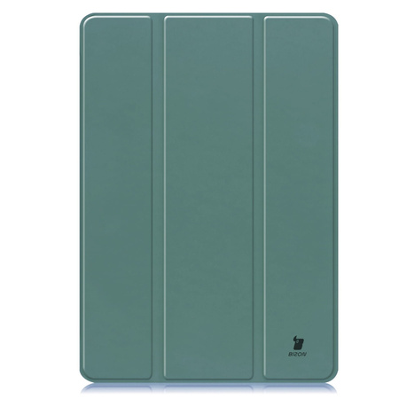 Etui Bizon Case Tab Lizard do Samsung Galaxy Tab S10 Plus / S9 Plus, ciemnozielone