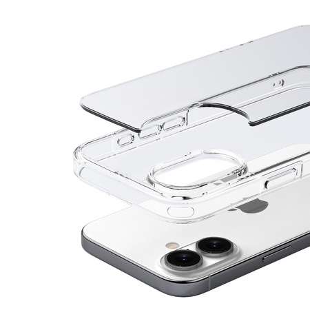 Etui Bizon Case Halo do iPhone 16 Plus, przezroczyste