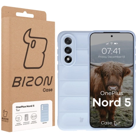 Pancerne etui Bizon Case Tur do OnePlus Nord 5, jasnoniebieskie