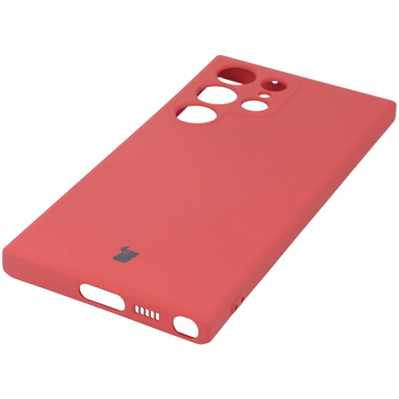 Etui Bizon Case Silicone Sq do Samsung Galaxy S23 Ultra, brudny róż