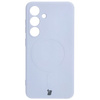 Etui Bizon Case Silicone Magnetic Sq do Galaxy S24, jasnofioletowe