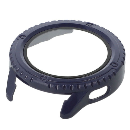 Etui Bizon Case Watch Adamo do Xiaomi Watch S3 47 mm, niebieskie