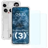 Elastyczne etui + 2x szkło hartowane Bizon Case Clear Pack do Nothing Phone (3)