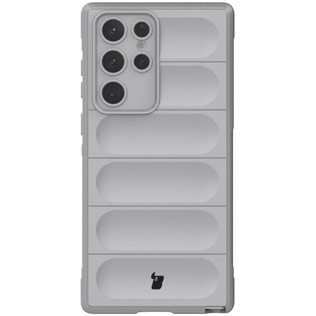 Pancerne etui Bizon Case Tur do Galaxy S22 Ultra, jasnoszare