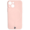 Etui Bizon Case Silicone Magnetic Sq do Apple iPhone 13 Mini, jasnoróżowe