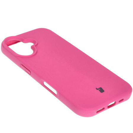 Silikonowe etui Bizon Soft Case do iPhone 16, fuksja
