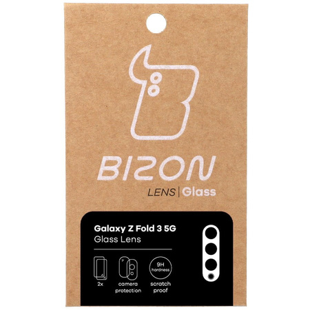Szkło na aparat Bizon Glass Silk Lens dla Galaxy Z Fold3 5G, 2 sztuki
