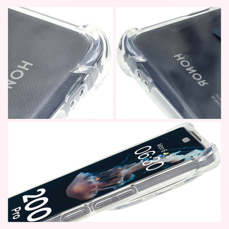 Elastyczne etui Bizon Case Salpa do Honor 200 Pro, przezroczyste