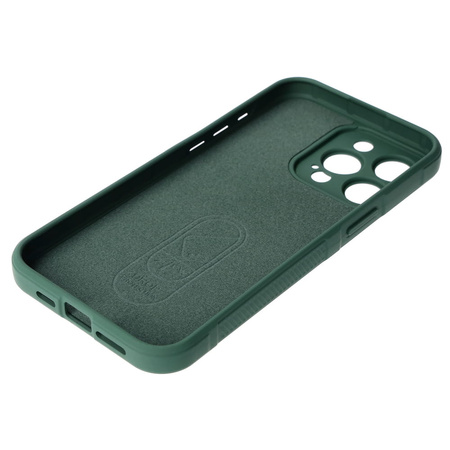 Pancerne etui Bizon Case Tur do iPhone 15 Pro Max, ciemnozielone