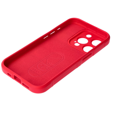 Pancerne etui Bizon Case Tur do iPhone 15 Pro, czerwone