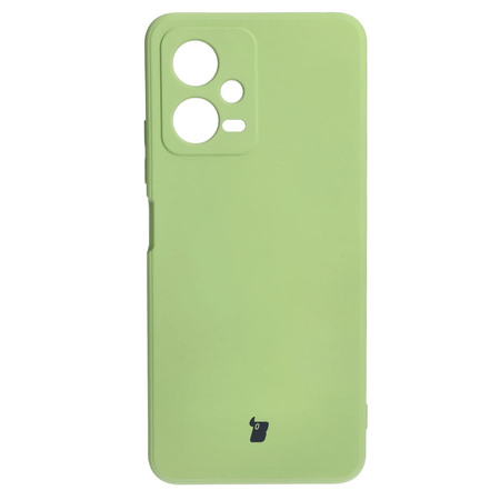 Etui Bizon Case Silicone Sq do Xiaomi POCO X5, Redmi Note 12 5G, jasnozielone
