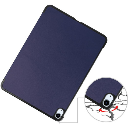 Etui Bizon Case Tab Croc do Apple iPad Air 6 / Air 5 / Air 4, granatowe