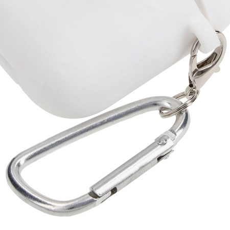 Etui Bizon Case Headphone Silicone do AirPods 1/2, białe
