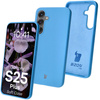 Silikonowe etui Bizon Soft Case do Galaxy S25 Plus, ciemnoniebieskie