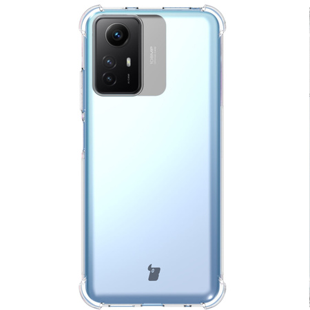 Etui + 2x szkło + obiektyw Bizon Case Clear Pack do Xiaomi Redmi Note 12S, przezroczyste