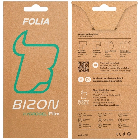 Folia hydrożelowa na ekran Bizon Glass Hydrogel Front do OnePlus Nord 3, 1 sztuka