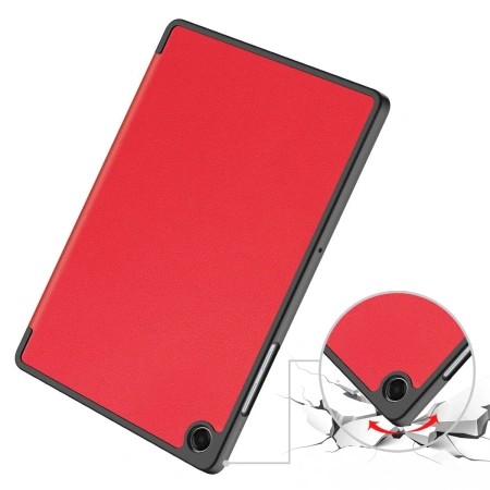 Etui z klapką Bizon Case Tab Lizard do Galaxy Tab A11 Plus / A9 Plus, czerwone