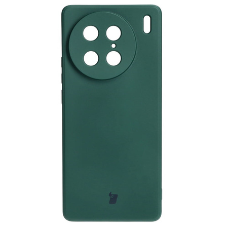 Etui Bizon Case Silicone Sq do VIVO X90 Pro, ciemnozielone