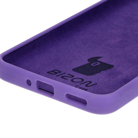 Silikonowe etui Bizon Soft Case do Oppo Reno11 F 5G, fioletowe