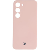 Etui Bizon Case Silicone Sq do Galaxy S23, jasnoróżowe