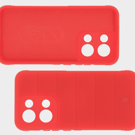 Pancerne etui Bizon Case Tur do Oppo Reno13, czerwone
