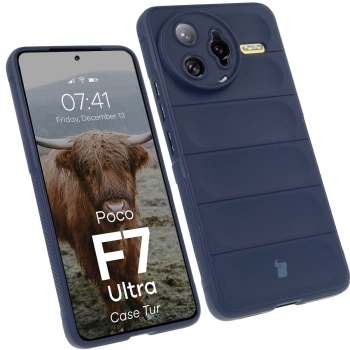 Pancerne etui Bizon Case Tur do Xiaomi Poco F7 Ultra, granatowe