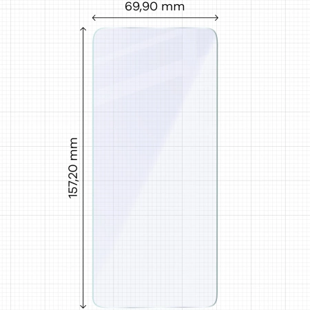 Elastyczne szkło hybrydowe Bizon Glass Mule do iPhone 16 Plus