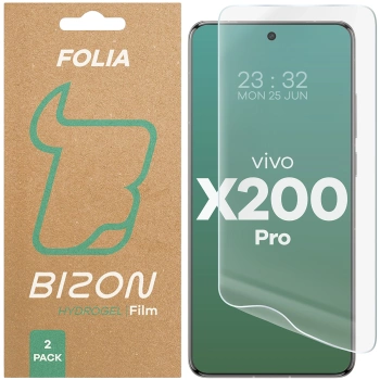 Folia hydrożelowa na ekran Bizon Glass Hydrogel Front Duo do Vivo X200 Pro, 2 sztuki