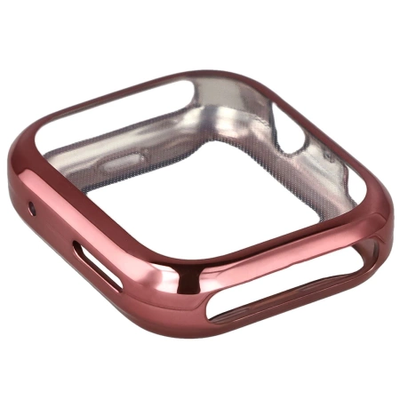 Etui z osłoną ekranu Bizon Case Watch Felipe do Huawei Watch Fit 4, różowe