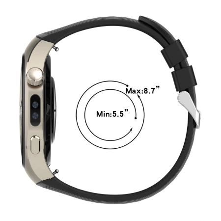 Silikonowy pasek Bizon Strap Watch Silicone do Apple Watch 38/40/41/42 mm, burgundowy