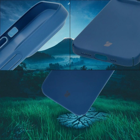 Etui Bizon Case Łupka do iPhone 14 Pro, niebieskie