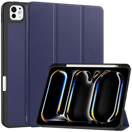 Etui Bizon Case Tab Lizard do iPad Pro 11" 5 gen. 2024, granatowe