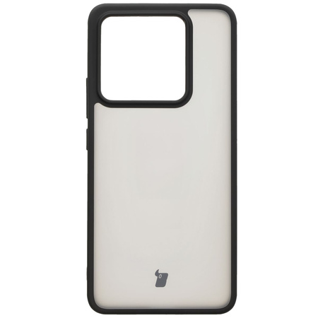 Etui Bizon Case Angelo do Xiaomi 14T, półprzezroczyste z czarną ramką