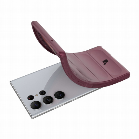 Pancerne etui Bizon Case Tur do Galaxy S23 Ultra, ciemnofioletowe