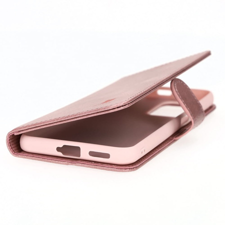 Etui Bizon Case Wallet do Xiaomi Poco X4 GT, jasnoróżowe