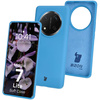 Silikonowe etui Bizon Soft Case do Honor Magic7 Lite, niebieskie