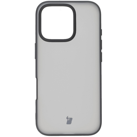 Etui Bizon Case Angelo do iPhone 16 Pro, półprzezroczyste z czarną ramką
