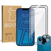 2x Szkło + szybka na aparat Bizon Edge 2 Pack do iPhone 14 Plus
