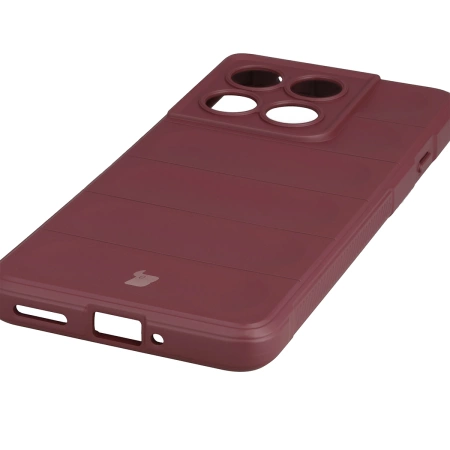 Pancerne etui Bizon Case Tur do Motorola Edge 60 Pro, burgundowe