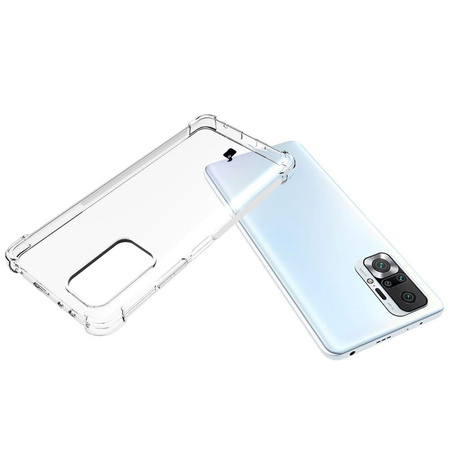 Etui + 2x szkło + obiektyw Bizon Case Clear Pack do Xiaomi Redmi Note 10 Pro, przezroczyste