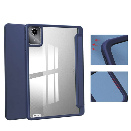 Etui Bizon Case Tab Clear Matt do Lenovo Tab M11 1 gen., granatowe