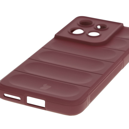 Pancerne etui Bizon Case Tur do Motorola Edge 50 Neo/60 Neo, burgundowe