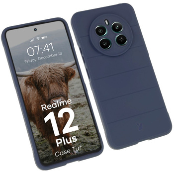 Pancerne etui Bizon Case Tur do Realme 12+, granatowe