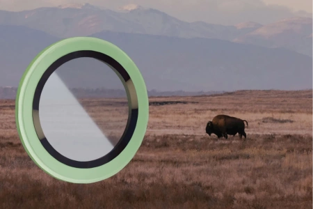 Szkło na aparat z aplikatorem Bizon Glass Snap Lens do iPhone 17, 1 zestaw, jasnozielona ramka