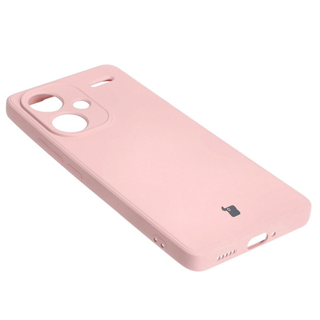 Etui Bizon Case Silicone Sq do Xiaomi Redmi Note 13 Pro+ 5G, jasnoróżowe