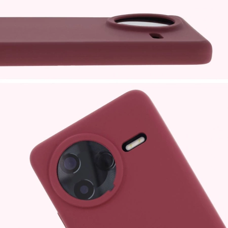 Silikonowe etui Bizon Soft Case do Xiaomi POCO F7 Ultra, ciemnofioletowe
