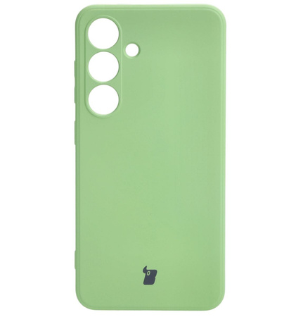 Etui Bizon Case Silicone Sq do Galaxy S24, jasnozielone