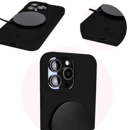 Etui silikonowe Bizon Soft Case do iPhone 14 Pro Max, czarne